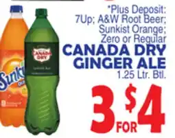 Bravo Supermarkets CANADA DRY GINGER ALE offer