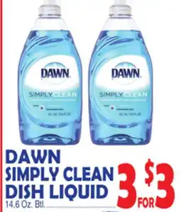 Bravo Supermarkets Dawn Simply Clean Dish Liquid offer