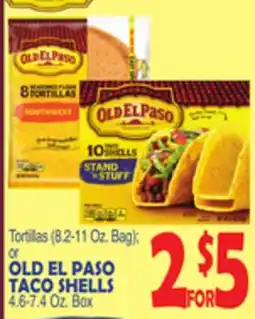 Bravo Supermarkets OLD EL PASO TACO SHELLS offer