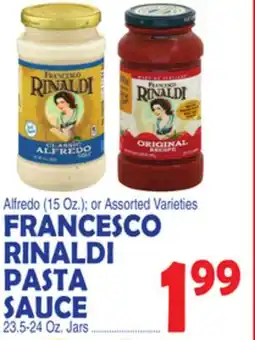 Bravo Supermarkets FRANCESCO RINALDI PASTA SAUCE 23.5-24 Oz. Jars offer