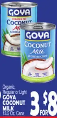 Bravo Supermarkets GOYA COCONUT MILK offer
