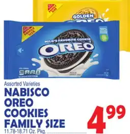 Bravo Supermarkets NABISCO OREO COOKIES FAMILY SIZE offer