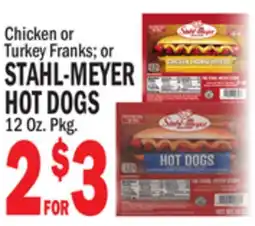 Bravo Supermarkets STAHL-MEYER HOT DOGS offer