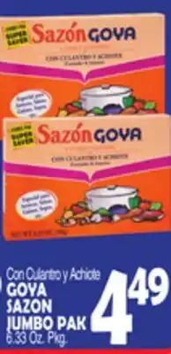 Bravo Supermarkets GOYA SAZON JUMBO PAK offer