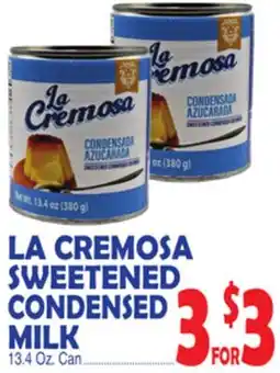 Bravo Supermarkets LA CREMOSA SWEETENED CONDENSED MILK offer