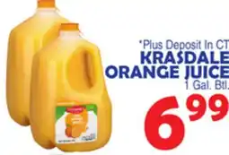 Bravo Supermarkets KRASDALE ORANGE JUICE offer