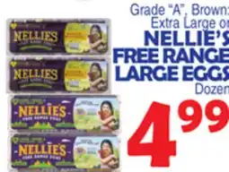 Bravo Supermarkets NELLIE'S FREE RANGE LARGE EGGS offer