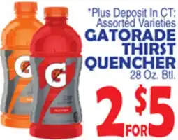 Bravo Supermarkets Gatorade Thirst Quencher offer