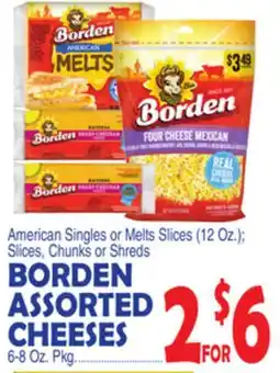 Bravo Supermarkets BORDEN ASSORTED CHEESES 6-8 Oz. Pkg offer