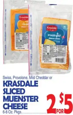 Bravo Supermarkets KRASDALE SLICED MUENSTER CHEESE offer