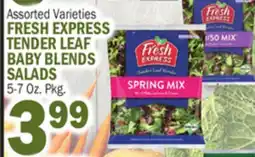 Bravo Supermarkets FRESH EXPRESS TENDER LEAF BABY BLENDS SALADS offer