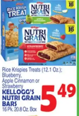 Bravo Supermarkets KELLOGG'S NUTRI GRAIN BARS offer