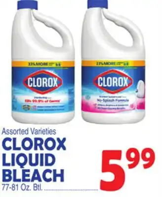 Bravo Supermarkets CLOROX LIQUID BLEACH offer