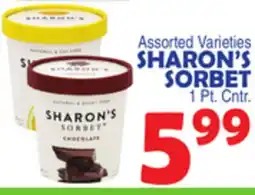 Bravo Supermarkets SHARON'S SORBET offer