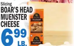 Bravo Supermarkets Boar's Head Muenster Cheese offer