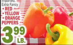 Bravo Supermarkets • RED • YELLOW • ORANGE • ORANGE PEPPERS offer