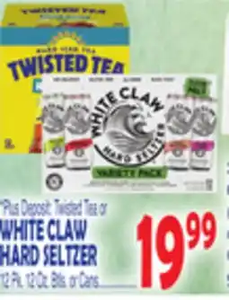 Bravo Supermarkets WHITE CLAW HARD SELTZER offer