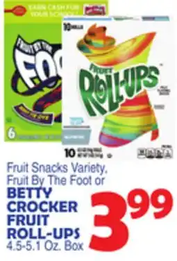 Bravo Supermarkets BETTY CROCKER FRUIT ROLL-UPS offer