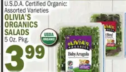 Bravo Supermarkets Olivia's Organics Salads offer