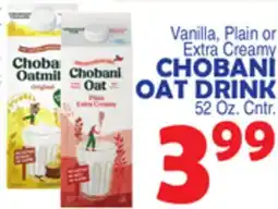Bravo Supermarkets Chobani Oat Drink offer