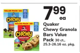 ACME Quaker Chewy Granola Bars Value Pack offer