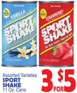 Bravo Supermarkets SPORT SHAKE 11 Oz. Cans offer