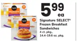 ACME Signature SELECT Frozen Breakfast Sandwiches offer