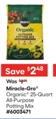 Lowe's Organic 25-Quart All-Purpose Potting Mix offer