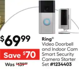Lowe's Video Doorbell and Indoor Cam Smart Security Camera Starter Set offer