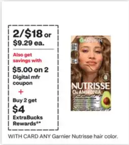 CVS ANY Garnier Nutrisse hair color offer