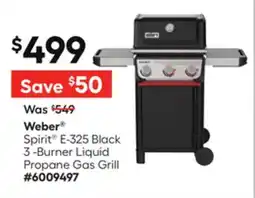 Lowe's Spirit E-325 Black 3 -Burner Liquid Propane Gas Grill offer