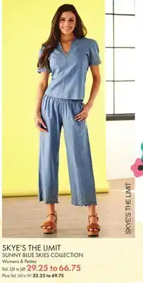 Boscov's SKYE'S THE LIMIT SUNNY BLUE SKIES COLLECTION offer