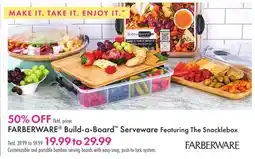 Boscov's FARBERWARE Build-a-Board Serveware Featuring The Snacklebox offer