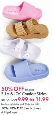 Boscov's ELLA & JOY Comfort Slides offer