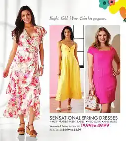 Boscov's SENSATIONAL SPRING DRESSES offer