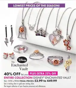 Boscov's ENTIRE COLLECTION DISNEY ENCHANTED VAULT offer