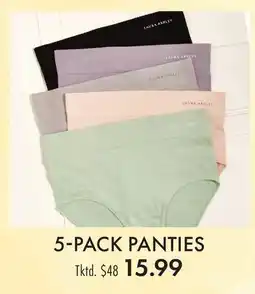 Boscov's 5-PACK PANTIES offer