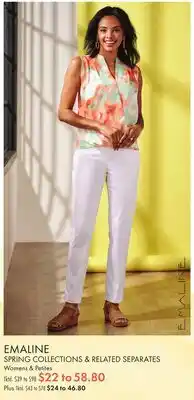 Boscov's EMALINE SPRING COLLECTIONS & RELATED SEPARATES offer