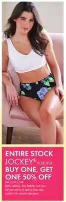 Boscov's ENTIRE STOCK JOCKEY FOR HER offer