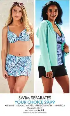 Boscov's SWIM SEPARATES offer