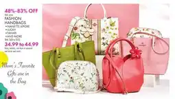 Boscov's FASHION HANDBAGS offer