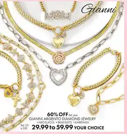 Boscov's GIANNI ARGENTO DIAMOND JEWELRY offer