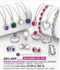 Boscov's GEMSTONE CLASSICS JEWELRY offer