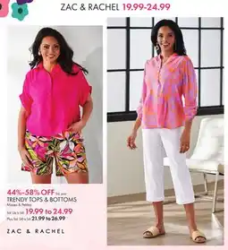 Boscov's Zac & Rachel offer