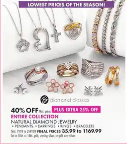 Boscov's NATURAL DIAMOND JEWELRY offer