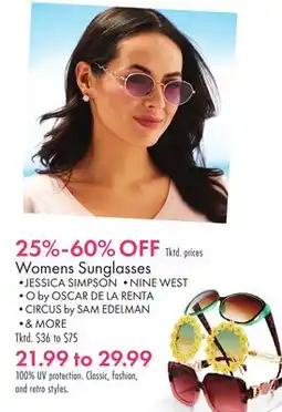 Boscov's Womens Sunglasses offer