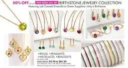 Boscov's BIRTHSTONE JEWELRY COLLECTION Featuring Lab offer