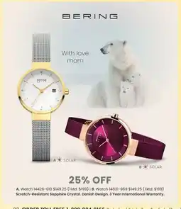 Boscov's Scratch-Resistant Sapphire Crystal offer