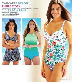 Boscov's SWIMWEAR offer