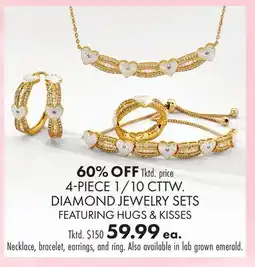 Boscov's 4-PIECE 1/10 CTTW. DIAMOND JEWELRY SETS offer